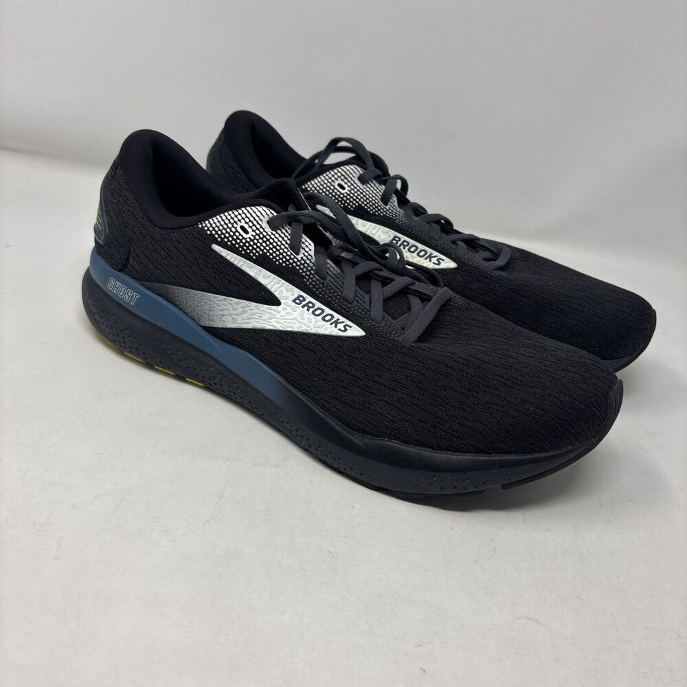 Brooks Ghost 16 Running Shoes Men’s 13 D Black Ebony Blue 1104181D046